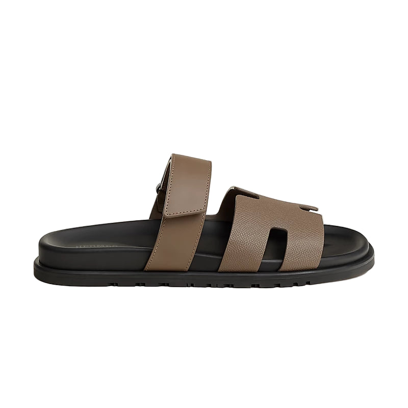 Hermès Chypre Sandal - Étoupe/Gray Epsom (45)