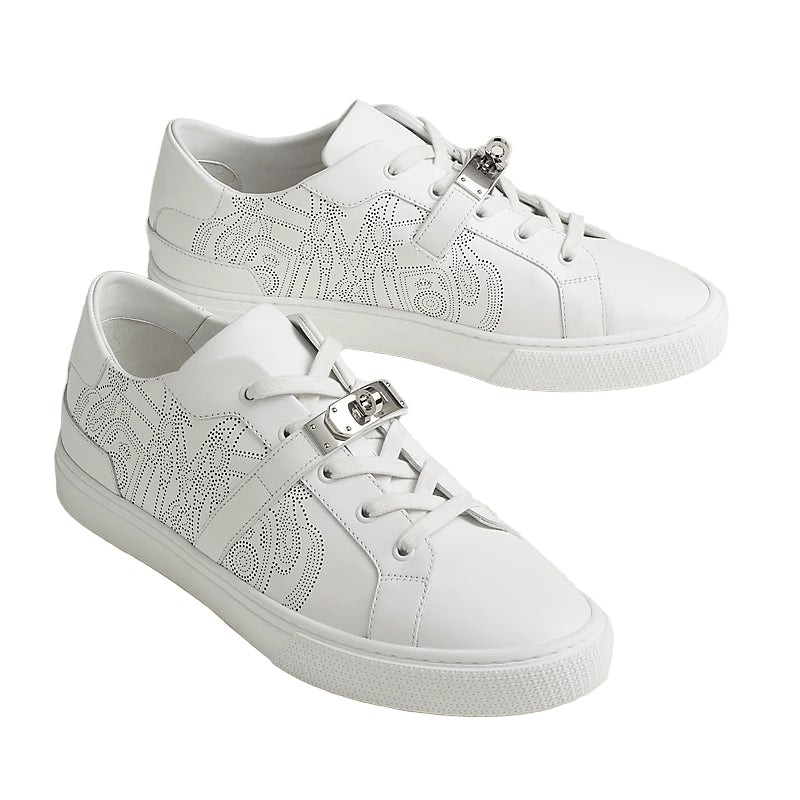 Hermès Brides De Gala Day Low Top Sneakers - Blanc (44)