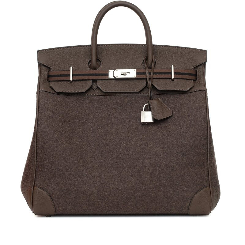 Hermès HAC 40 Bag - Ébène Ecore/Noir/Dark Chocolate - 2024