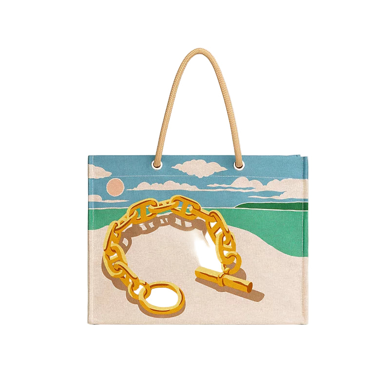 Hermès Escale a La Plage Beach Bag - Or