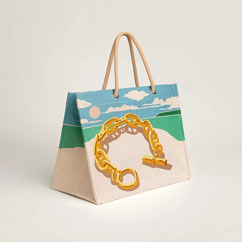 Hermès Escale a La Plage Beach Bag - Or