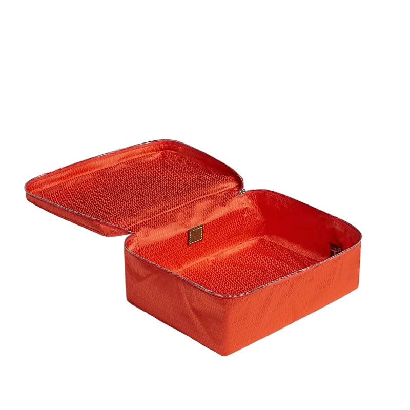 Hermès Traversilk MM Travel Cube - Orange Poppy