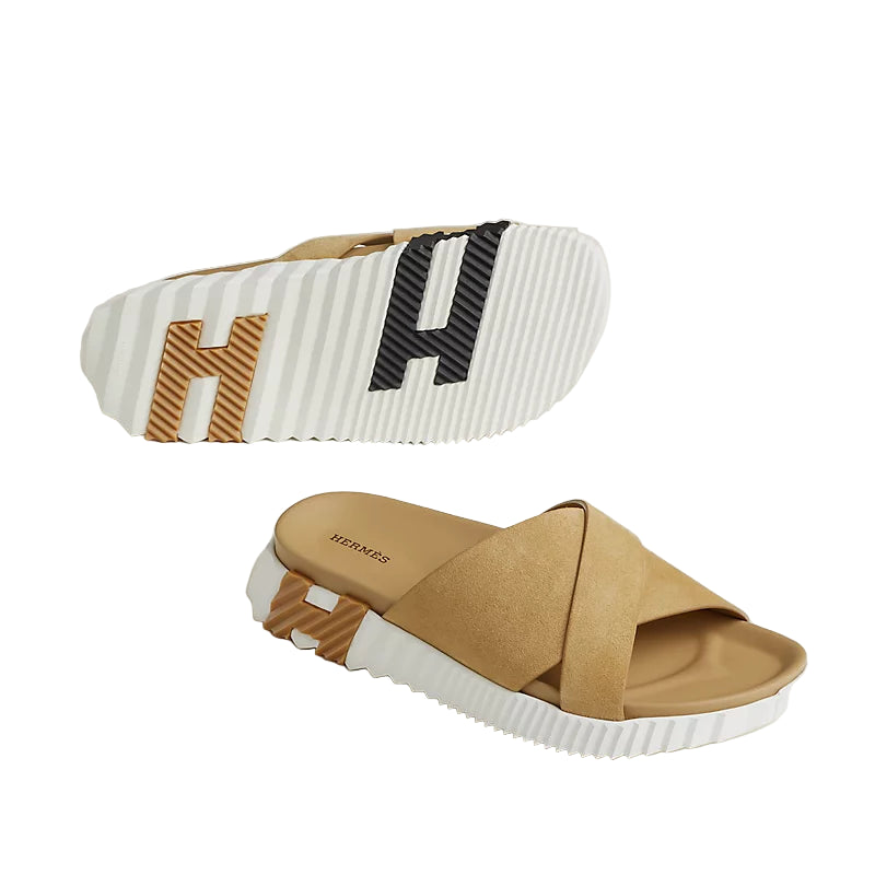 Hermès Infra Sandals - Beige/Suede (45.5)