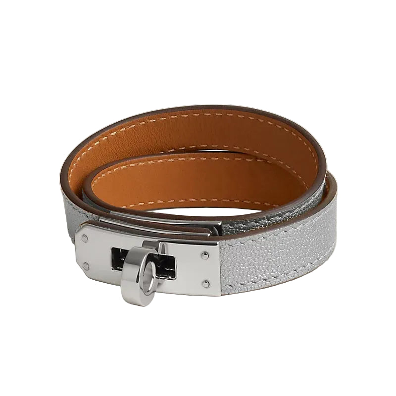 Hermès Kelly Double Tour Bracelet - Silver