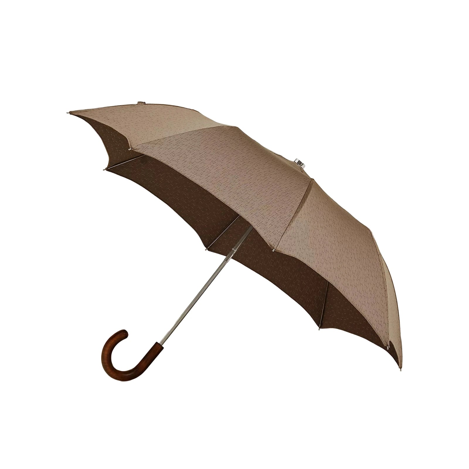 Hermès Pluie de H Folding Umbrella - Étoupe