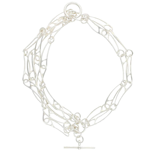 Hermès Bracelet Size: LG Chaine d'Ancre Punk 6 Links Silver