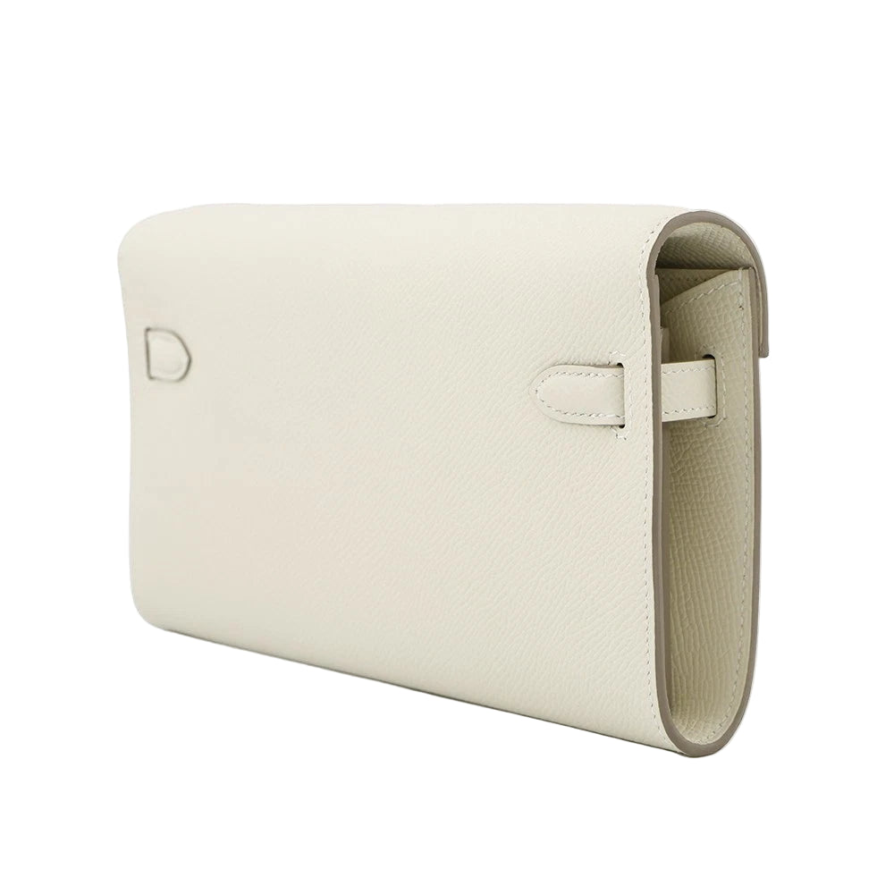 Hermès Kelly To Go Wallet - Blanc Evercolor - 2024