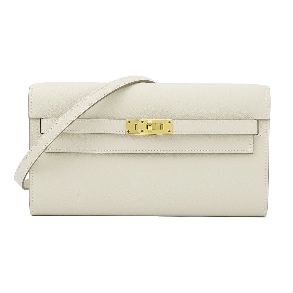Hermès Kelly To Go Wallet - Blanc Evercolor - 2024
