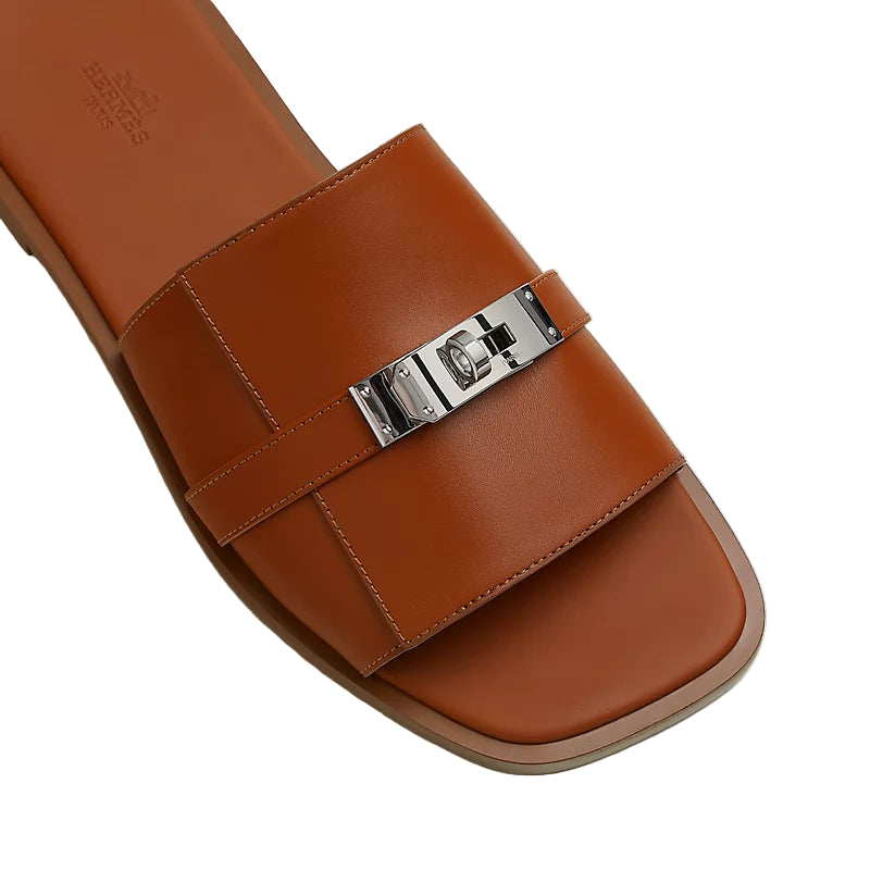 Hermès Gabriel Sandal - Naturel/ Calfskin (44.5)