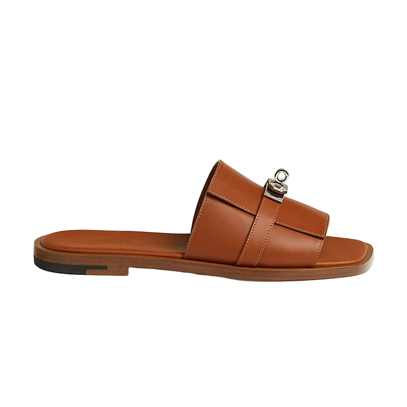 Hermès Gabriel Sandal - Naturel/ Calfskin (44.5)
